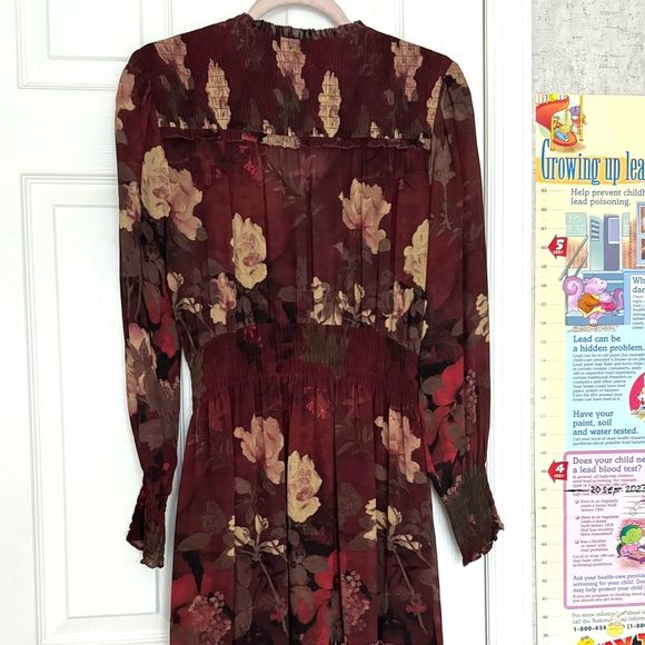 NWOT Peruvian Connection Maxi women’s multicolor dress Small long sleeve - Picture 16 of 16